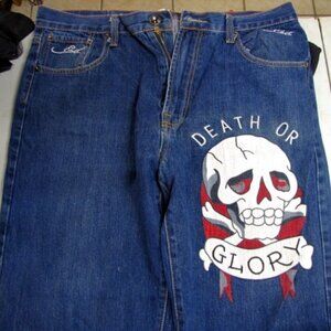 Men's Ed Hardy Denim by Christian Aubieiei Size 38 x 34 100% Cotton Jeans